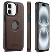 For iPhone 16 Suteni G1 Cross Texture MagSafe Phone Case(Brown)