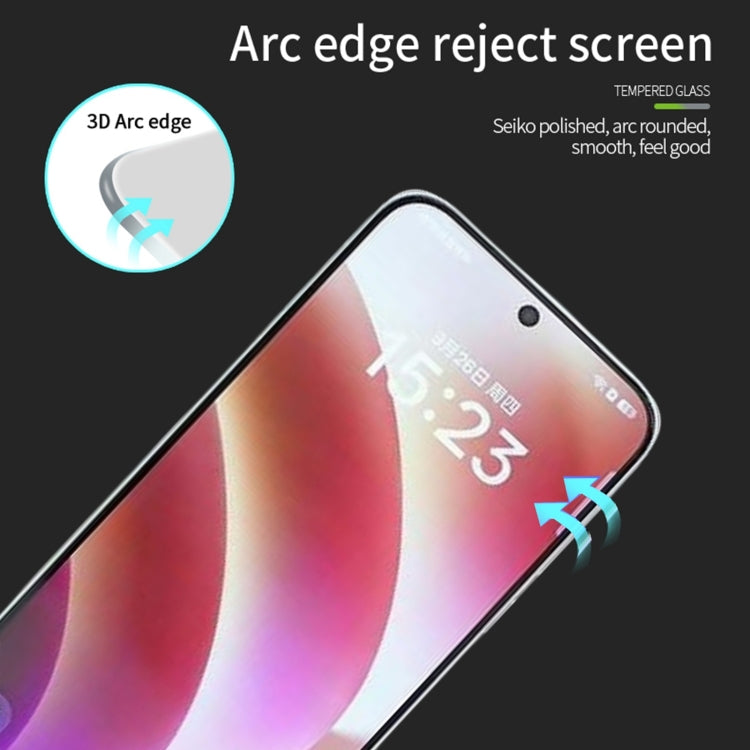 For OPPO Find X8 PINWUYO 9H 3D Full Screen Explosion-proof Tempered Glass Film(Black)