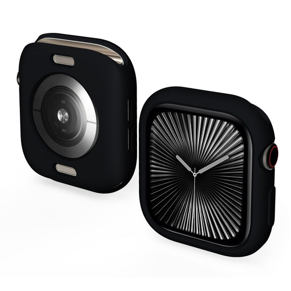 For Apple Watch Series 10 46mm ENKAY Hat-Prince Candy Color TPU Watch Case(Black)