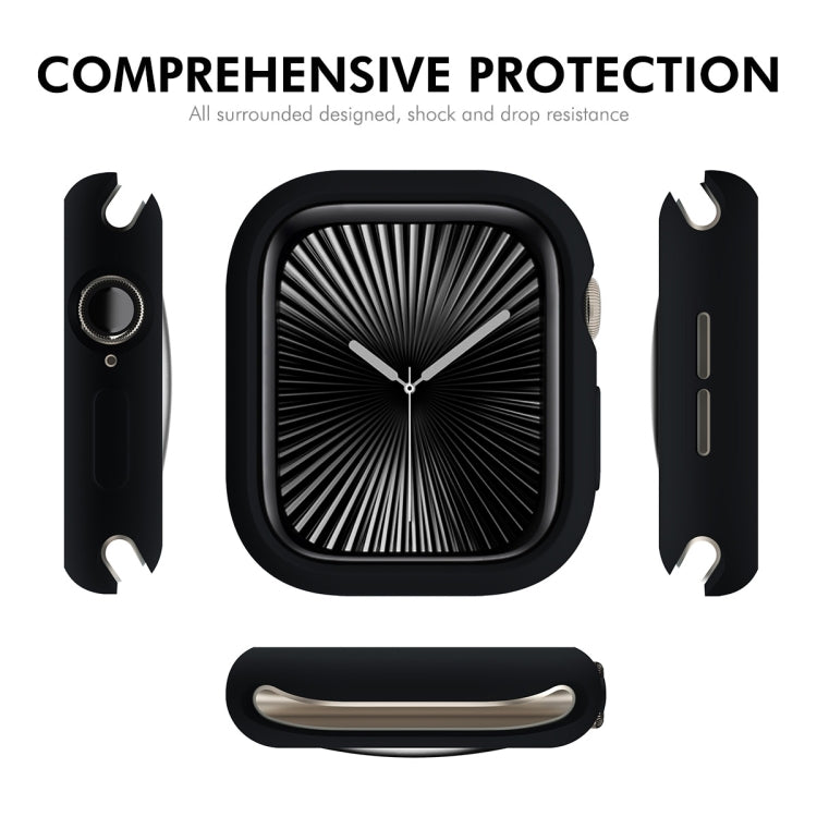 For Apple Watch Series 10 46mm ENKAY Hat-Prince Candy Color TPU Watch Case(Black)