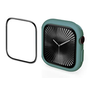 For Apple Watch Series 10 46mm ENKAY Hat-Prince 2 in 1 Candy Color TPU Watch Case with Full Coverage PMMA Soft Film(Green)