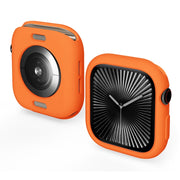 For Apple Watch Series 10 42mm ENKAY Hat-Prince 2 in 1 Candy Color TPU Watch Case with Full Coverage PMMA Soft Film(Orange)