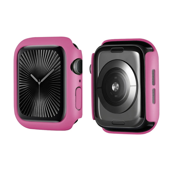 For Apple Watch Series 10 46mm ENKAY Hat-Prince Solid Color PC Watch Case Shockproof Cover(Rose)