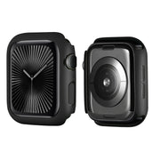 For Apple Watch Series 10 42mm ENKAY Hat-Prince Solid Color PC Watch Case Shockproof Cover(Black)