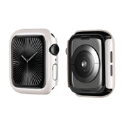 For Apple Watch Series 10 42mm ENKAY Hat-Prince Solid Color PC Watch Case Shockproof Cover(Silver)