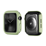 For Apple Watch Series 10 46mm ENKAY Hat-Prince 2 in 1 Solid Color PC Watch Case with Full Coverage PMMA Soft Film(Light Green)