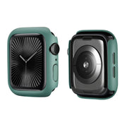 For Apple Watch Series 10 46mm ENKAY Hat-Prince 2 in 1 Solid Color PC Watch Case with Full Coverage PMMA Soft Film(Green)