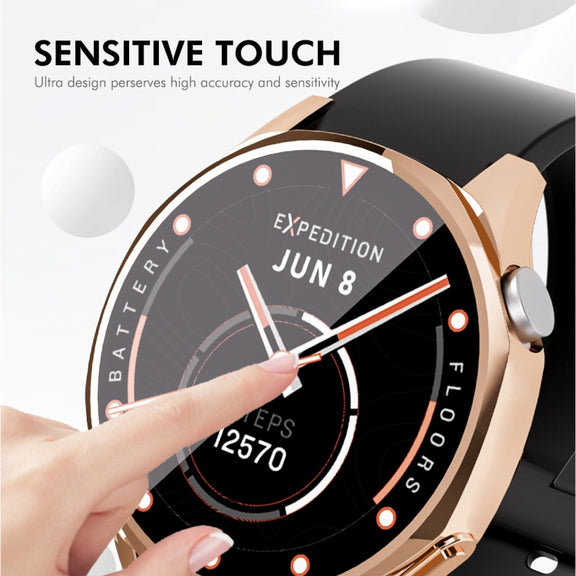 For Huawei Watch GT 5 41mm ENKAY Hat-Prince Electroplated Soft TPU Watch Case with Screen Film(Silver)
