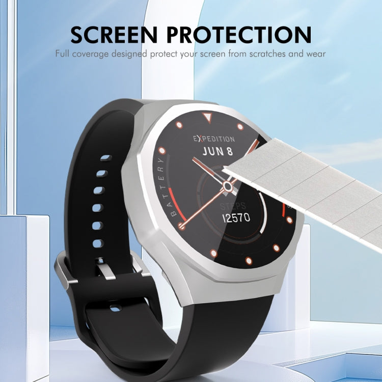 For Huawei Watch GT 5 Pro 46mm ENKAY Hat-Prince Electroplated Soft TPU Watch Case with Screen Film(Dark Blue)