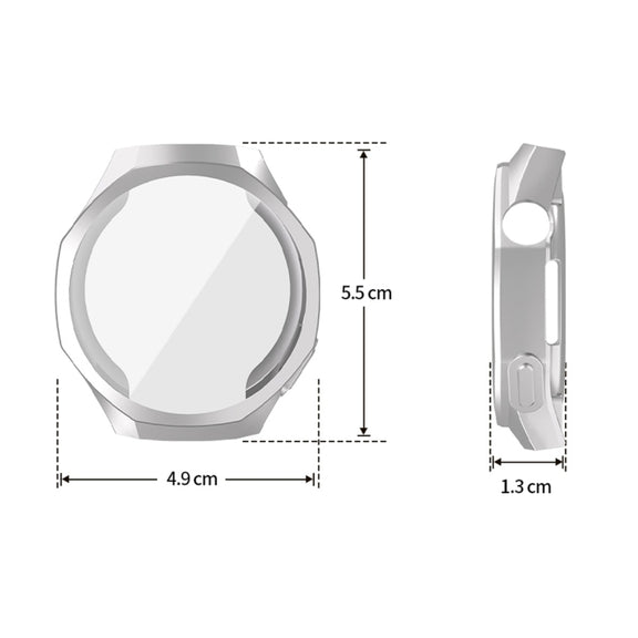 For Huawei Watch GT 5 Pro 46mm ENKAY Hat-Prince Electroplated Soft TPU Watch Case with Screen Film(Gold)