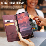 For Xiaomi 14T Pro CaseMe 013 Multifunctional Horizontal Flip Leather Phone Case(Red)
