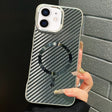 For iPhone 12 AG Carbon Fiber Frameless MagSafe Phone Case(Black) - iPhone 12 / 12 Pro Cases by PMc TechLife | Online Shopping South Africa | PMc TechLife | Buy Now Pay Later Mobicred