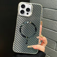 For iPhone 14 Pro Max AG Carbon Fiber Frameless MagSafe Phone Case(Black) - iPhone 14 Pro Max Cases by PMc TechLife | Online Shopping South Africa | PMc TechLife | Buy Now Pay Later Mobicred