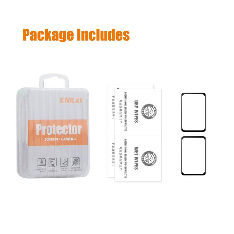 For Honor Band 10 2pcs ENKAY 3D Full Coverage Soft PC Edge PMMA HD Screen Film
