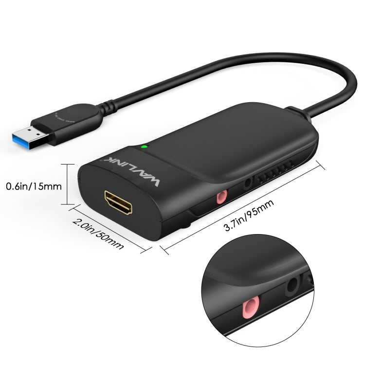 WAVLINK UG3501H Super Speed USB 3.0 To HDMI/Multi Monitor Video Graphic Adapter
