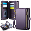 CaseMe-Me60 Multi-functional Anti-theft Swipe Passport Wallet(Purple) -  by CaseMe | Online Shopping South Africa | PMC Jewellery | Buy Now Pay Later Mobicred
