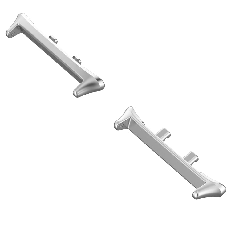 For Honor Watch 5 1 Pair 22mm Stainless Steel Metal Watch Band Connector(Silver)