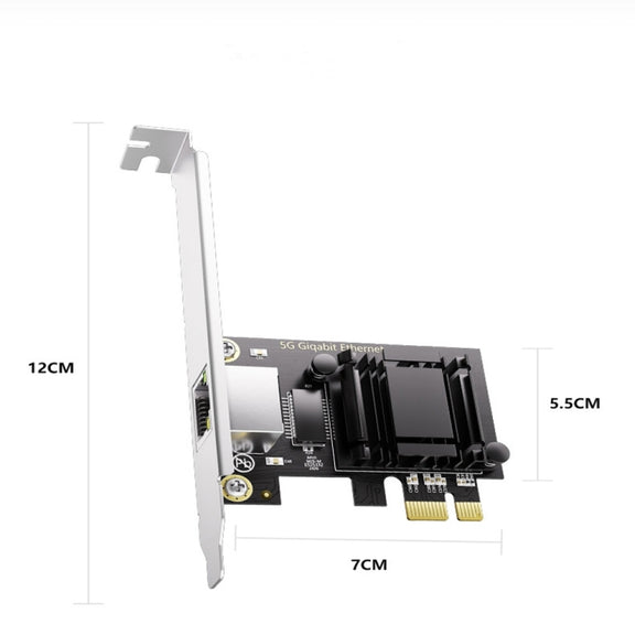 5G Gigabit Diskless NIC Desktop Realtek RT8126 PCIeX1 Supports ROS,ESXi Diskless PXE boot