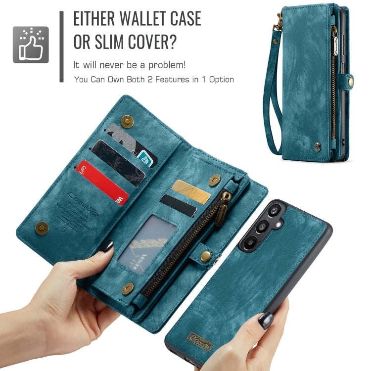 For Samsung Galaxy A16 5G CaseMe 008 Detachable Multifunctional Leather Phone Case(Blue)