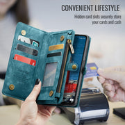 For Samsung Galaxy A16 5G CaseMe 008 Detachable Multifunctional Leather Phone Case(Blue)