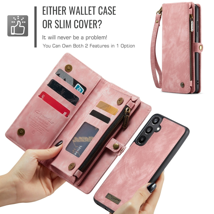 For Samsung Galaxy A16 5G CaseMe 008 Detachable Multifunctional Leather Phone Case(Pink)