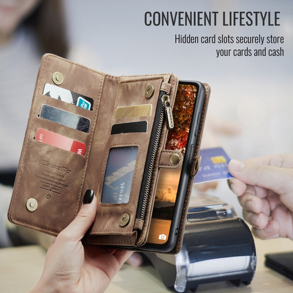 For Samsung Galaxy A16 5G CaseMe 008 Detachable Multifunctional Leather Phone Case(Brown)