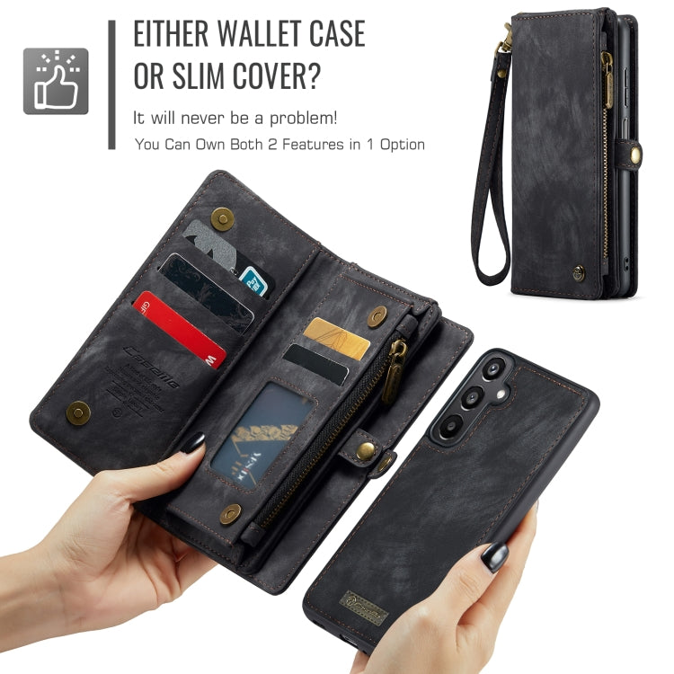 For Samsung Galaxy A16 5G CaseMe 008 Detachable Multifunctional Leather Phone Case(Black)