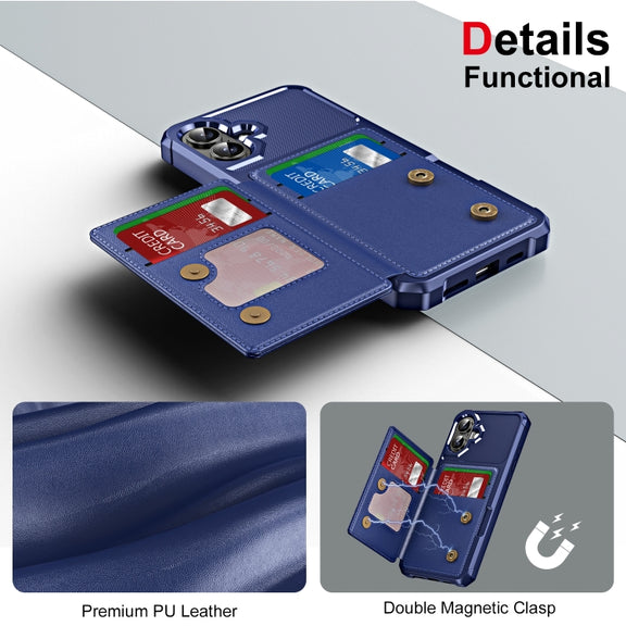 For iPhone 16 Plus ENKAY Hat-Prince Card Slot Wallet TPU Back Leather Phone Case with Lens Film(Black)