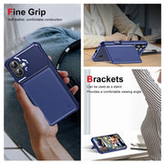 For iPhone 16 Plus ENKAY Hat-Prince Card Slot Wallet TPU Back Leather Phone Case with Lens Film(Black)