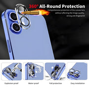 For iPhone 16 Plus ENKAY Hat-Prince Card Slot Wallet TPU Back Leather Phone Case with Lens Film(Black)