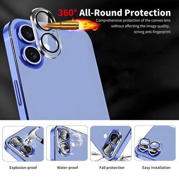 For iPhone 16 Plus ENKAY Hat-Prince Card Slot Wallet TPU Back Leather Phone Case with Lens Film(Black)