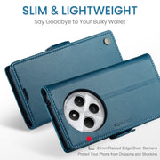 For Redmi 14C CaseMe 023 Butterfly Buckle Litchi Texture RFID Anti-theft Leather Phone Case(Blue)