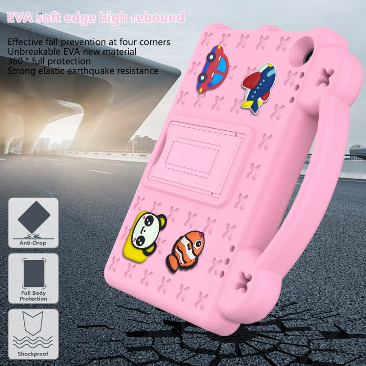 For Amazon Fire HD8 2024 / 2022 / HD8 Plus Handle Kickstand Children EVA Shockproof Tablet Case(Pink)