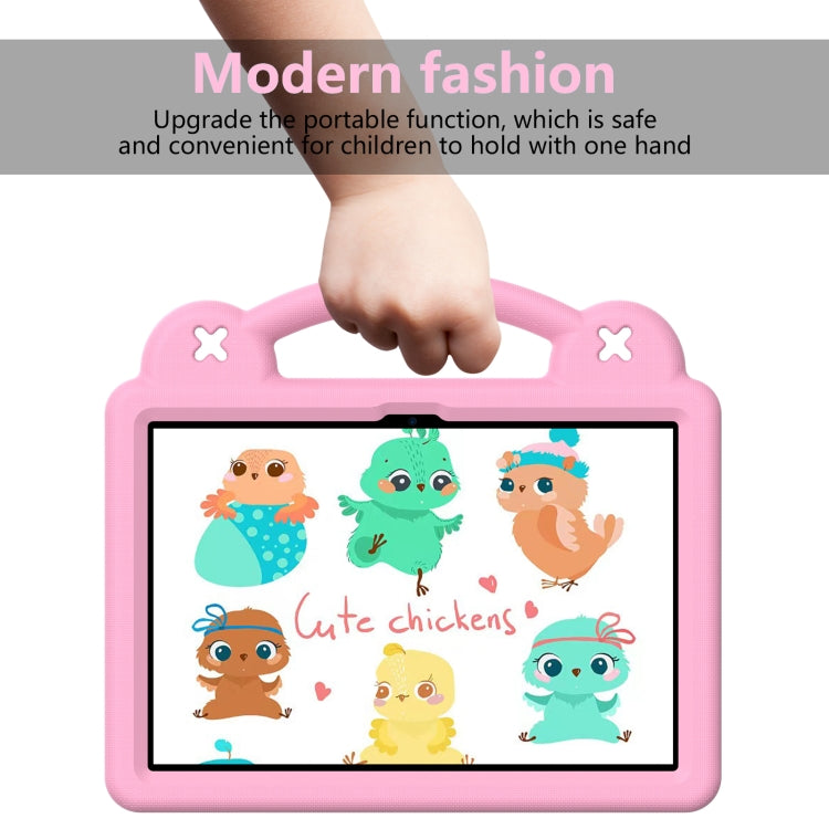 For Amazon Fire HD8 2024 / 2022 / HD8 Plus Handle Kickstand Children EVA Shockproof Tablet Case(Pink)