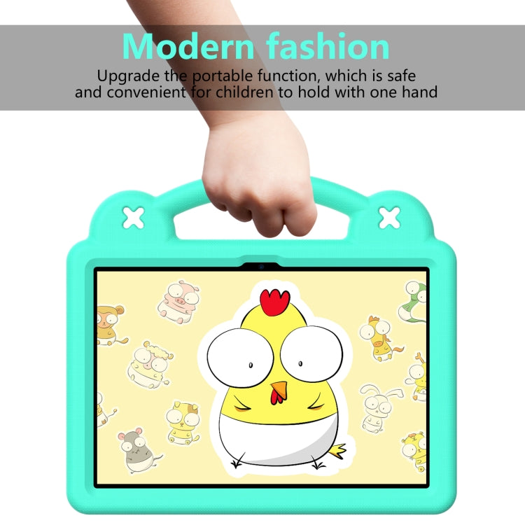 For Amazon Fire HD8 2024 / 2022 / HD8 Plus Handle Kickstand Children EVA Shockproof Tablet Case(MintGreen)