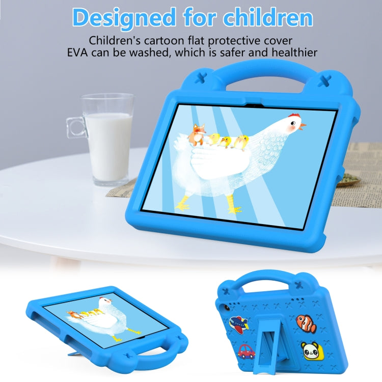For Amazon Fire HD8 2024 / 2022 / HD8 Plus Handle Kickstand Children EVA Shockproof Tablet Case(SkyBlue)