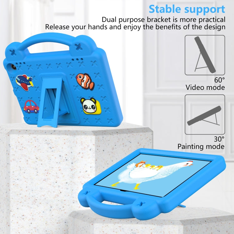 For Amazon Fire HD8 2024 / 2022 / HD8 Plus Handle Kickstand Children EVA Shockproof Tablet Case(SkyBlue)