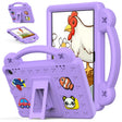 For Amazon Fire HD8 2024 / 2022 / HD8 Plus Handle Kickstand Children EVA Shockproof Tablet Case(LightPurple) - Amazon by PMC TechLife | Online Shopping South Africa | PMC TechLife | Buy Now Pay Later Mobicred