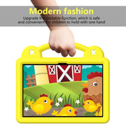 For Amazon Fire HD8 2024 / 2022 / HD8 Plus Handle Kickstand Children EVA Shockproof Tablet Case(Yellow)