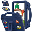 For Amazon Fire HD8 2024 / 2022 / HD8 Plus Handle Kickstand Children EVA Shockproof Tablet Case(NavyBlue) - Amazon by PMC TechLife | Online Shopping South Africa | PMC TechLife | Buy Now Pay Later Mobicred