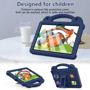 For Amazon Fire HD8 2024 / 2022 / HD8 Plus Handle Kickstand Children EVA Shockproof Tablet Case(NavyBlue)