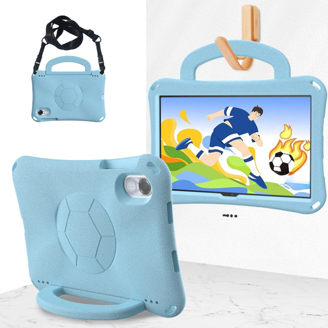 For Honor Pad X8 Pro 11.5 2023 Handle Football Shaped EVA Shockproof Tablet Case(Light Blue)