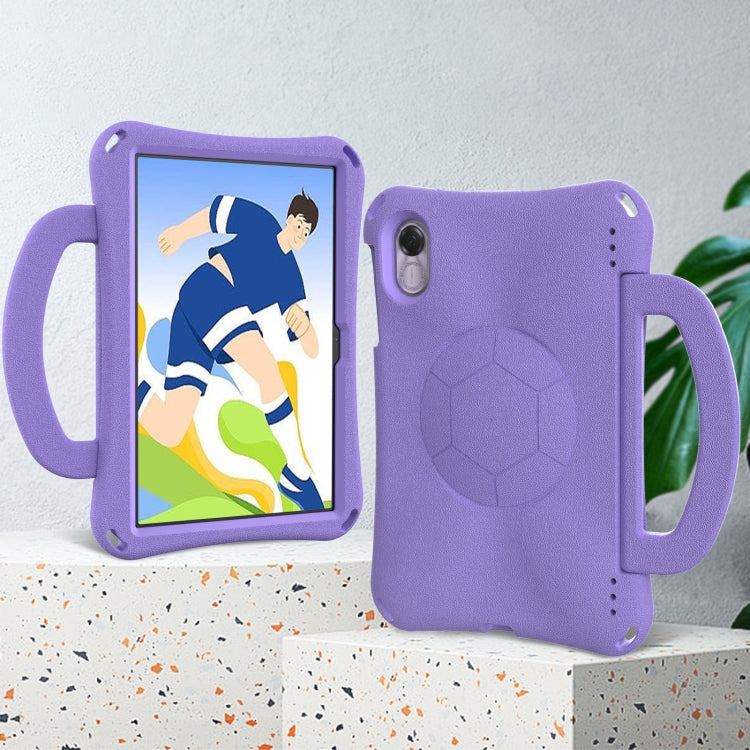 For Honor Pad X9 Handle Football Shaped EVA Shockproof Tablet Case(Light Purple)