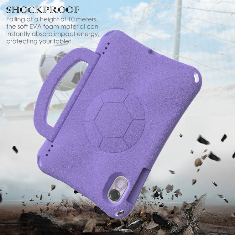 For Honor Pad X9 Handle Football Shaped EVA Shockproof Tablet Case(Light Purple)