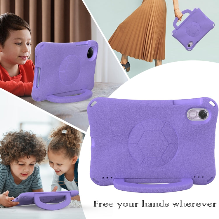 For Honor Pad X9 Handle Football Shaped EVA Shockproof Tablet Case(Light Purple)