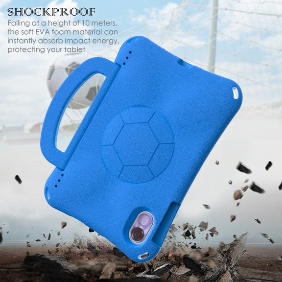 For Honor Pad X9 Handle Football Shaped EVA Shockproof Tablet Case(Blue)