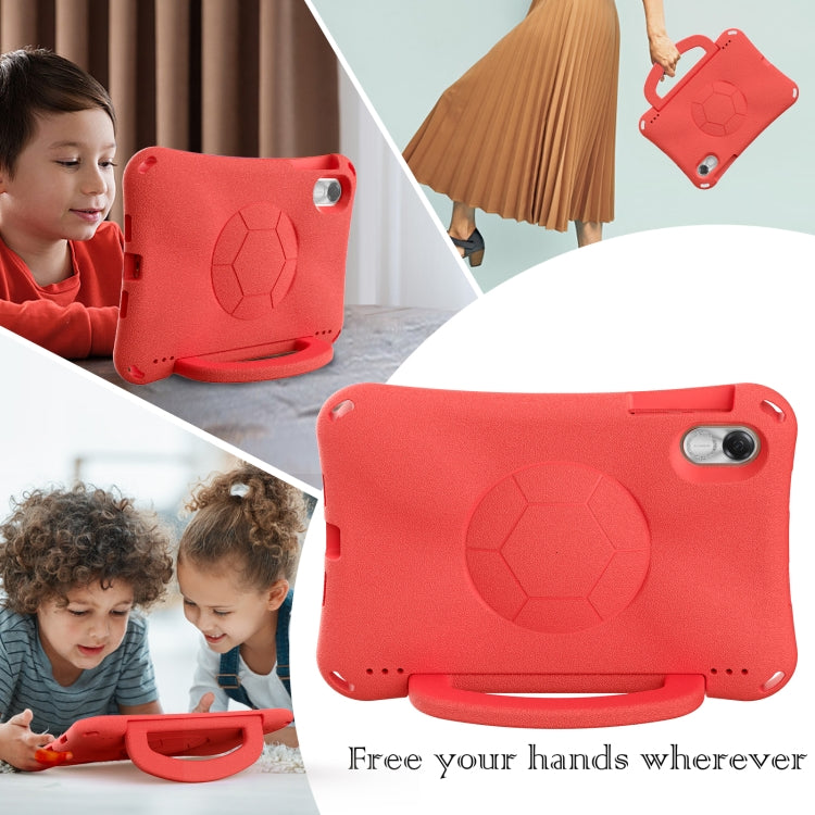 For Honor Pad X9 Handle Football Shaped EVA Shockproof Tablet Case(Red)
