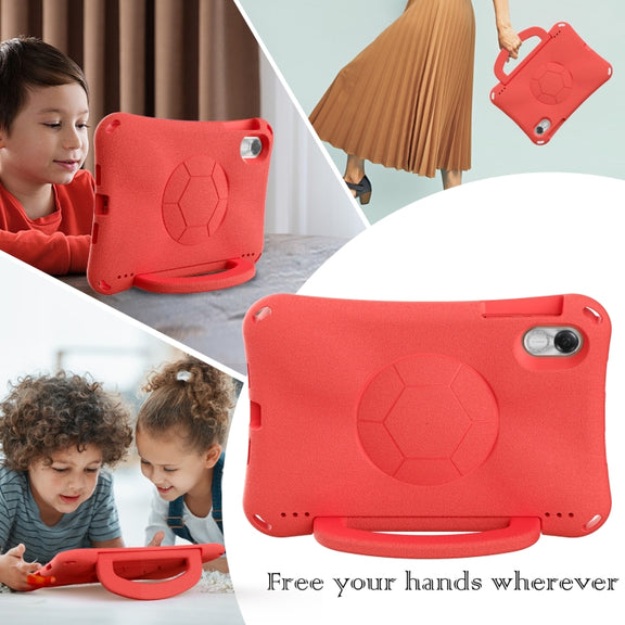 For Honor Pad X9 Handle Football Shaped EVA Shockproof Tablet Case(Red)