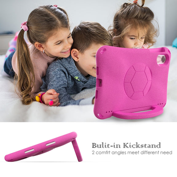 For Honor Pad X9 Handle Football Shaped EVA Shockproof Tablet Case(Rose Red)