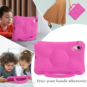 For Honor Pad X9 Handle Football Shaped EVA Shockproof Tablet Case(Rose Red)